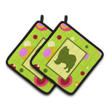 Caroline'S Treasures Samoyed Pair Of Pot Holders Ck1093Pthd, 7.5Hx7.5W, Multicolor