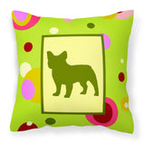 Caroline'S Treasures Ck1128Pw1414 French Bulldog Decorative Canvas Fabric Pillow, Large, Multicolor