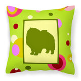 Caroline'S Treasures Ck1137Pw1414 Keeshond Decorative Canvas Fabric Pillow, Large, Multicolor