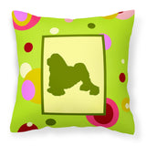 Caroline'S Treasures Ck1140Pw1414 Lowchen Decorative Canvas Fabric Pillow, Large, Multicolor