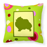Caroline'S Treasures Ck1145Pw1414 Pomeranian Decorative Canvas Fabric Pillow, Large, Multicolor