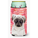 Caroline'S Treasures Pug Love Decorative Can Hugger, Tall Boy, Multicolor