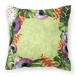 Caroline'S Treasures Ck1698Pw1818 Tropical Fabric Decorative Pillow Patio-Furniture-Pillows, Multicolor