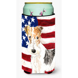 Caroline'S Treasures Ck1707Tbc Patriotic Usa Yorkie Yorkshire Terrier Tall Boy Hugger Cold-Beverage-Koozies, Multicolor