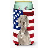 Caroline'S Treasures Ck1711Tbc Patriotic Usa Weimaraner Tall Boy Hugger Cold-Beverage-Koozies, Multicolor