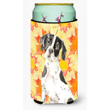 Caroline'S Treasures Ck1843Tbc Fall Leaves English Pointer Tall Boy Hugger Cold-Beverage-Koozies, Multicolor