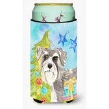 Caroline'S Treasures Ck1866Tbc Christmas Tree Schnauzer #1 Tall Boy Hugger Cold-Beverage-Koozies, Multicolor