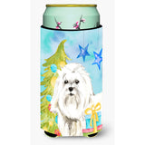 Caroline'S Treasures Ck1871Tbc Christmas Tree Maltese Tall Boy Hugger Cold-Beverage-Koozies, Multicolor