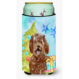 Caroline'S Treasures Ck1874Tbc Christmas Tree Labradoodle Tall Boy Hugger Cold-Beverage-Koozies, Multicolor