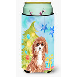 Caroline'S Treasures Ck1881Tbc Christmas Tree Cavapoo Tall Boy Hugger Cold-Beverage-Koozies, Multicolor
