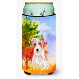 Caroline'S Treasures Ck1928Tbc Jack Russell Terrier Fall Tall Boy Hugger Cold-Beverage-Koozies, Multicolor