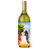 Caroline'S Treasures Ck1931Literk Fall Tricolor Cavalier Spaniel Wine Bottle Hugger Cold-Beverage-Koozies, 750 Ml, Multicolor,