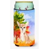 Caroline'S Treasures Ck1948Tbc Fall Chihuahua Tall Boy Insulator Hugger Cold-Beverage-Koozies, Multicolor