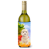 Caroline'S Treasures Ck1949Literk Fall Goldendoodle Wine Bottle Hugger Cold-Beverage-Koozies, 750 Ml, Multicolor