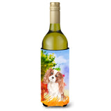 Caroline'S Treasures Ck1950Literk Fall Blenheim Cavalier Spaniel Wine Bottle Hugger Cold-Beverage-Koozies, 750 Ml, Multicolor,