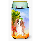 Caroline'S Treasures Ck1950Tbc Fall Blenheim Cavalier Spaniel Tall Boy Hugger Cold-Beverage-Koozies, Multicolor