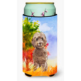 Caroline'S Treasures Ck1953Tbc Fall Chocolate Labradoodle Tall Boy Hugger Cold-Beverage-Koozies, Multicolor