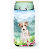 Caroline'S Treasures Ck1963Tbc Mountian Flowers Jack Russell Terrier Tall Boy Hugger Cold-Beverage-Koozies, Multicolor