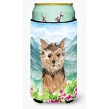 Caroline'S Treasures Ck1971Tbc Mountian Flowers Norwich Terrier Tall Boy Hugger Cold-Beverage-Koozies, Multicolor