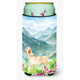 Caroline'S Treasures Ck1973Tbc Mountian Flowers Yellow Labrador Tall Boy Hugger Cold-Beverage-Koozies, Multicolor
