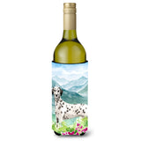 Caroline'S Treasures Ck1980Literk Mountian Flowers Dalmatian Wine Bottle Hugger Cold-Beverage-Koozies, 750 Ml, Multicolor
