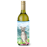 Caroline'S Treasures Mountain Flowers Staffordshire Bull Terrier Wine Bottle Hugger Cold-Beverage-Koozies, 750 Ml, Multicolor,
