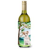 Caroline'S Treasures Tree Jack Russell Terrier Wine Bottle Hugger Cold-Beverage-Koozies, 750 Ml, Multicolor