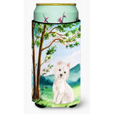 Caroline'S Treasures Ck2000Tbc Under The Tree Westie Tall Boy Hugger Cold-Beverage-Koozies, Multicolor