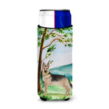 Caroline'S Treasures Ck2012Muk Michelob Ultra Hugger For Slim Cans Cold-Beverage-Koozies, Multicolor
