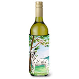 Caroline'S Treasures Ck2015Literk Under The Tree Dalmatian Wine Bottle Hugger Cold-Beverage-Koozies, 750 Ml, Multicolor
