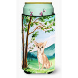 Caroline'S Treasures Ck2018Tbc Under The Tree Chihuahua Tall Boy Hugger Cold-Beverage-Koozies, Multicolor