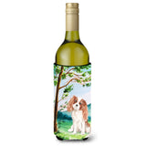 Caroline'S Treasures Tree Blenheim Cavalier Spaniel Wine Bottle Hugger Cold-Beverage-Koozies, 750 Ml, Multicolor