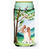 Caroline'S Treasures Ck2020Tbc Under Tree Blenheim Cavalier Spaniel Tall Boy Hugger Cold-Beverage-Koozies, Multicolor