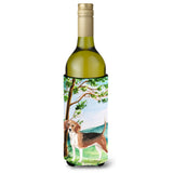 Caroline'S Treasures Ck2029Literk Under The Tree Beagle Wine Bottle Hugger Cold-Beverage-Koozies, 750 Ml, Multicolor