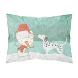 Caroline'S Treasures Snowman Dalmatian Christmas Fabric Standard Pillowcase