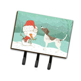 Caroline'S Treasures German Shorthair Snowman Christmas Leash Or Key Holder Hooks, Multicolor