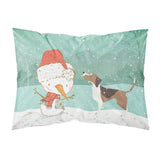Caroline'S Treasures Snowman Beagle Christmas Fabric Standard Pillowcase
