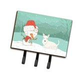 Caroline'S Treasures Wheaten Scottish Terrier Snowman Christmas Leash Or Key Holder Hooks, Multicolor