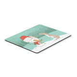 Whippet Snowman Christmas Mouse Pad, Hot Pad Or Trivet