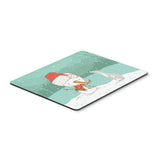 Italian Greyhound Snowman Christmas Mouse Pad, Hot Pad Or Trivet