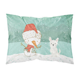 Caroline'S Treasures Snowman Westie Terrier Christmas Fabric Standard Pillowcase