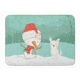 Caroline'S Treasures Westie Terrier Snowman Christmas Machine Washable Memory Foam Mat, Multicolor