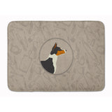 Caroline'S Treasures Basenji In The Kitchen Machine Washable Memory Foam Mat Doormats, Multicolor