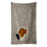 Caroline'S Treasures Ck2165Ktwl Basset Hound In The Kitchen Kitchen Towel