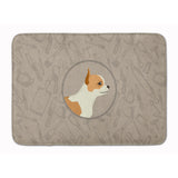 Caroline'S Treasures Chihuahua In The Kitchen Machine Washable Memory Foam Mat Doormats, Multicolor