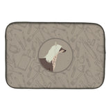 Caroline'S Treasures Ck2178Ddm Chinese Crested In The Kitchen Dish-Drying-Mats, 14X21, Multicolor