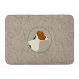 Caroline'S Treasures Jack Russell Terrier In The Kitchen Machine Washable Memory Foam Mat Doormats, Multicolor