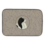 Caroline'S Treasures Ck2195Ddm Japanese Chin In The Kitchen Dish-Drying-Mats, 14X21, Multicolor