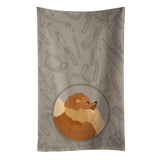 Caroline'S Treasures Ck2202Ktwl Pomeranian In The Kitchen Kitchen Towel