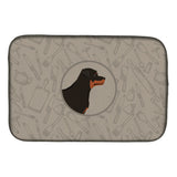 Caroline'S Treasures Ck2205Ddm Rottweiler In The Kitchen Dish-Drying-Mats, 14X21, Multicolor